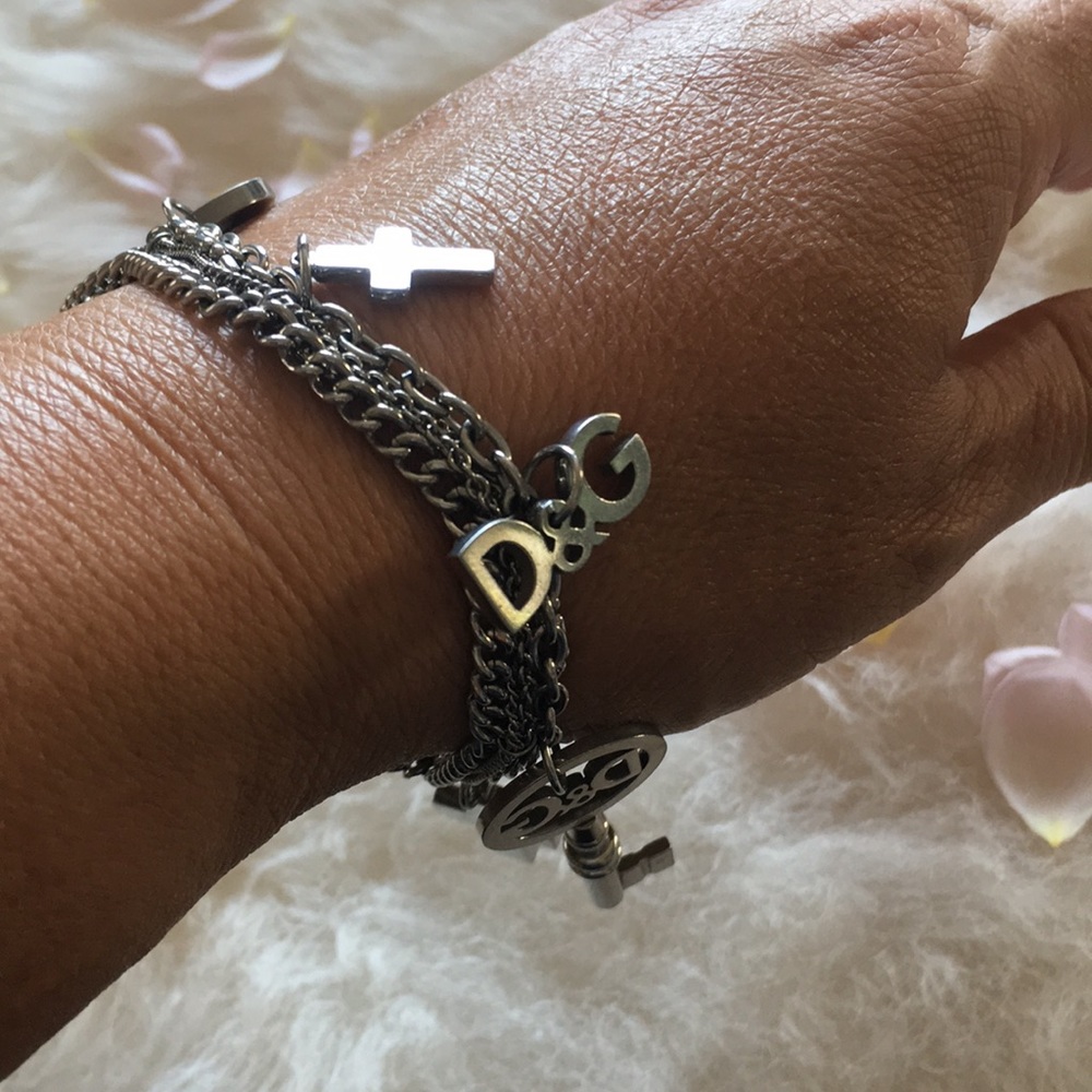 Dolce & Gabbana Silver Charm Bracelet